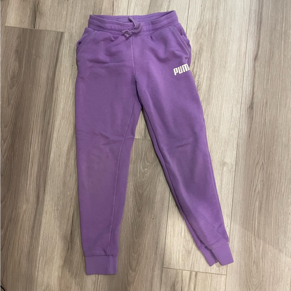 3/$15 PUMA Kids Purple Sweatpants Size: M (7/8)